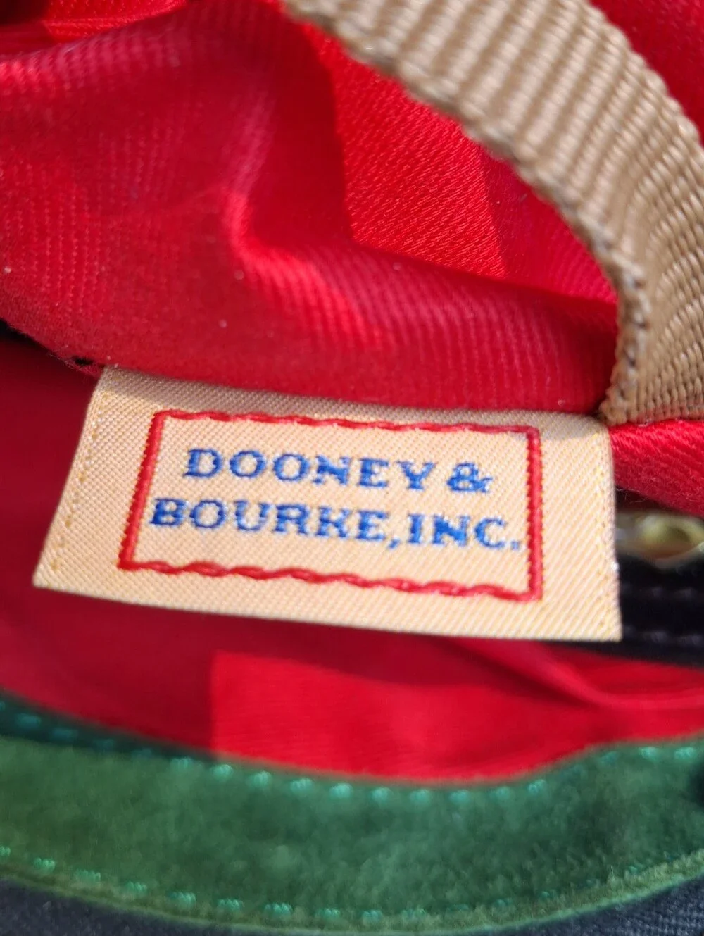 Dooney & Bourke Black Florentine Vacchetta Leather Clayton Satchel
